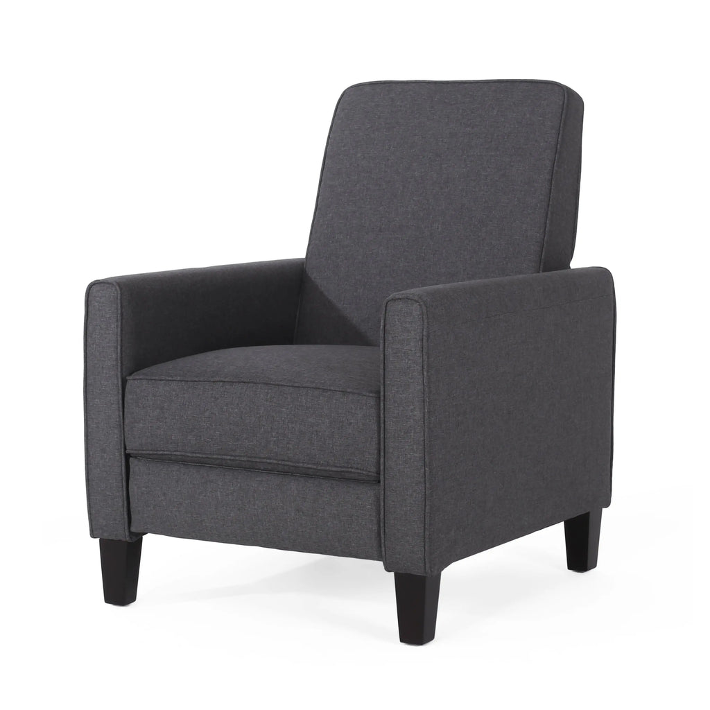 Smoke Fabric Push-Back Chair – Elegant Accent Chair for Home Décor Next Gen Luxe Solutions