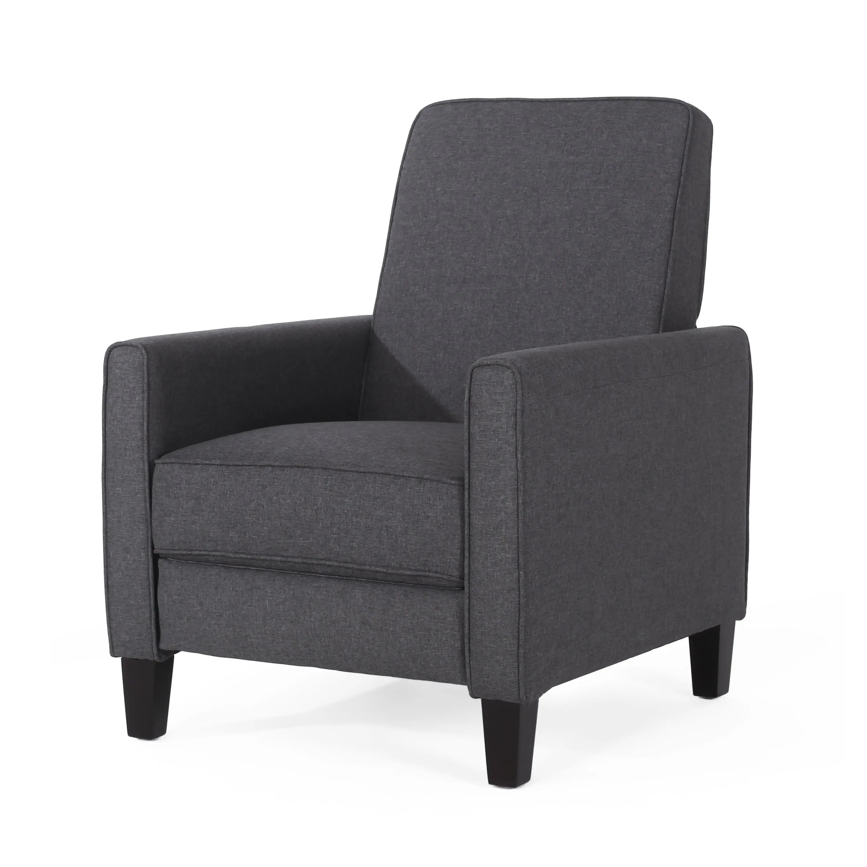 Smoke Fabric Push-Back Chair – Elegant Accent Chair for Home Décor Next Gen Luxe Solutions