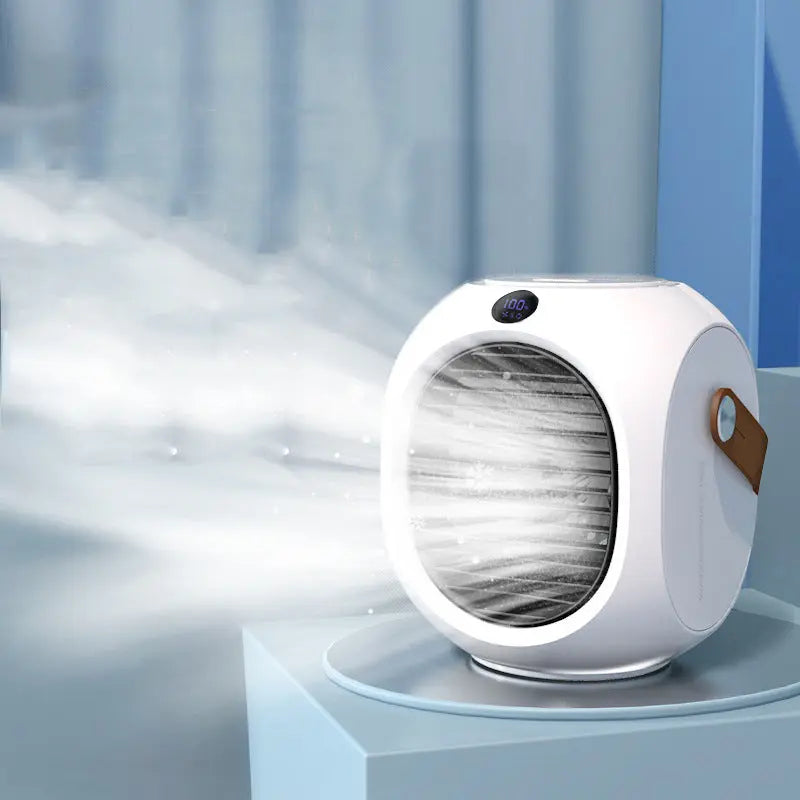 Water-Cooled Mini Air Cooler Fan with Spray & Oscillation Next Gen Luxe Solutions