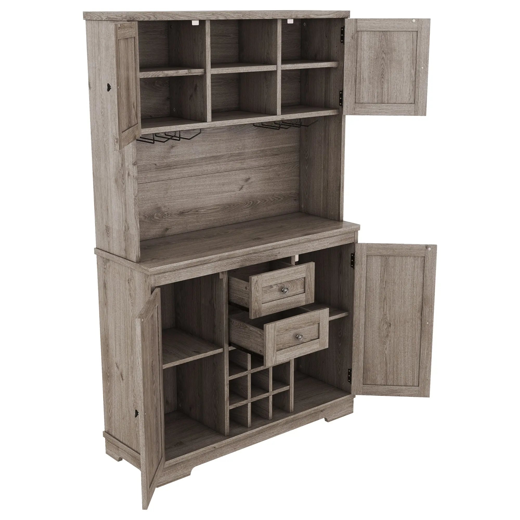 Coffee bar cabinets, kitchen cabinets with storage rooms, farmhouse wine cabinets with drawer racks and cabinets, dining cabinet Next Gen Luxe Solutions