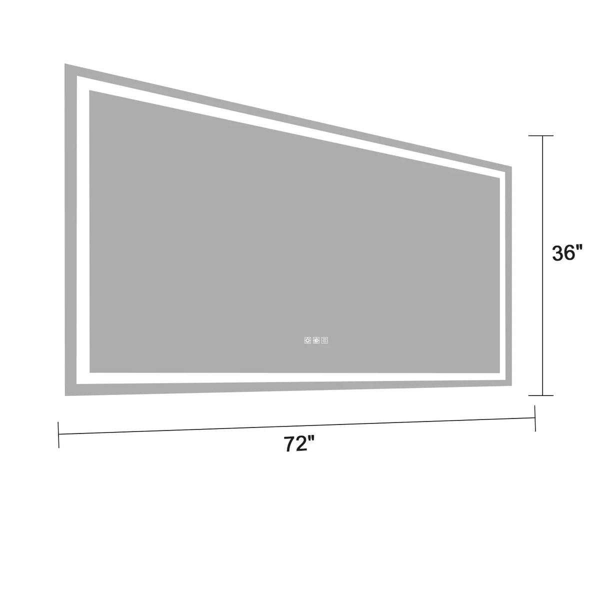 72" x 36" LED Bathroom Vanity Mirror with Anti-Fog & Dimming – Lighted Wall Mirror Next Gen Luxe Solutions