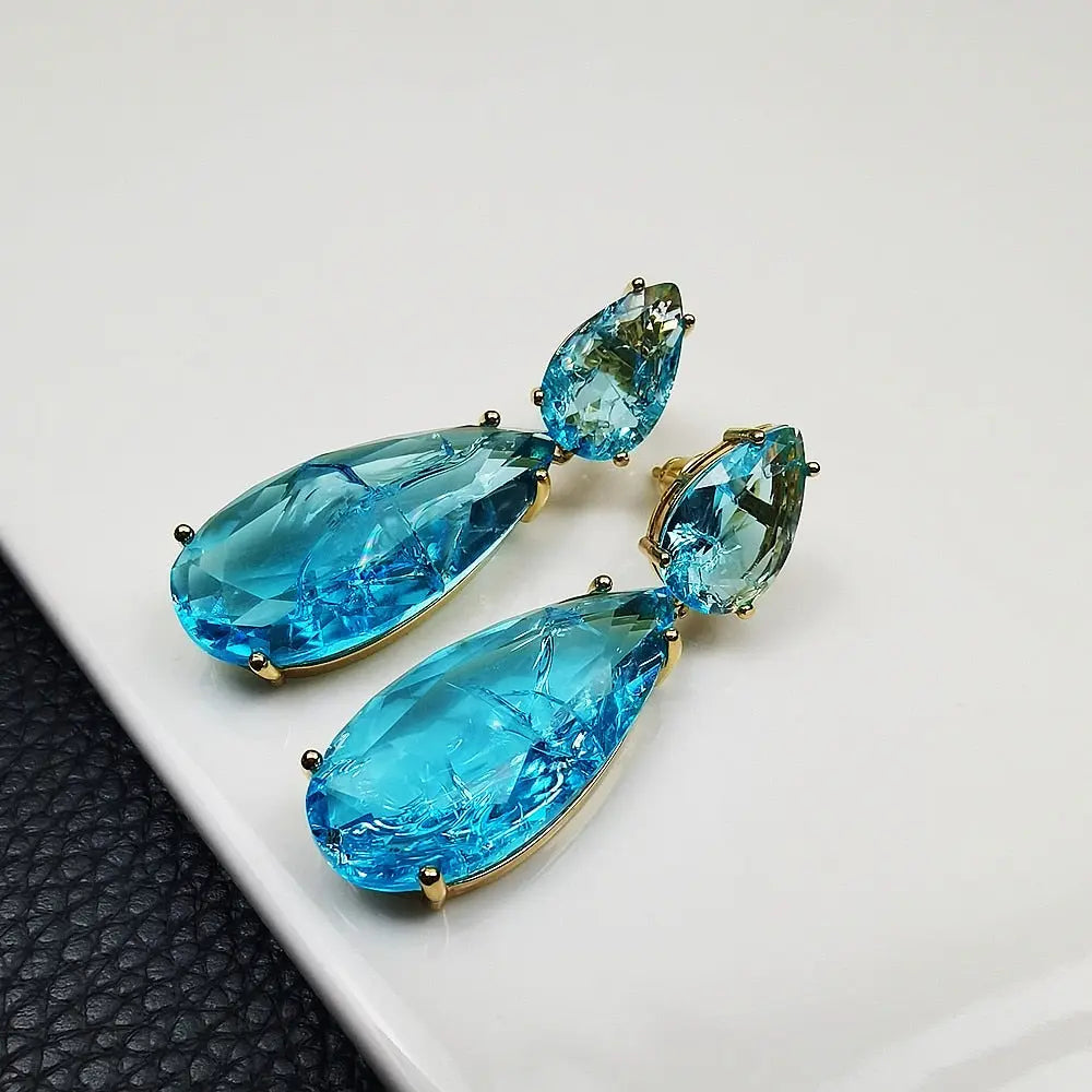 Vintage Ice Flower Zircon Drop Earrings Next Gen Luxe Solutions