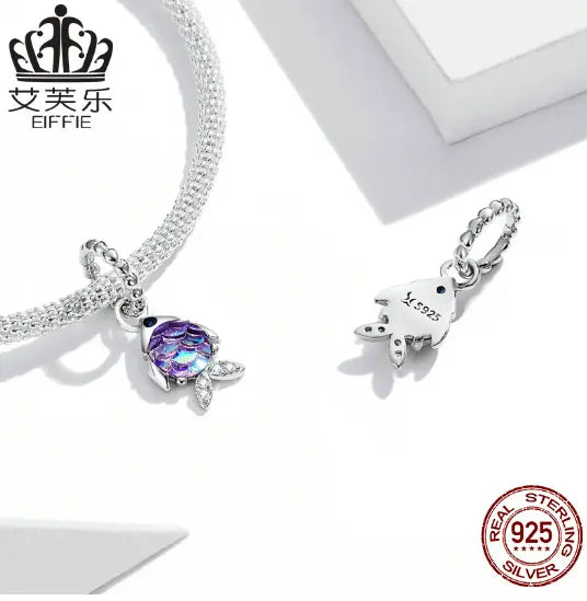 S925 Sterling Silver Dream Fish Gemstone Scale Charm Next Gen Luxe Solutions