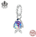 S925 Sterling Silver Dream Fish Gemstone Scale Charm Next Gen Luxe Solutions