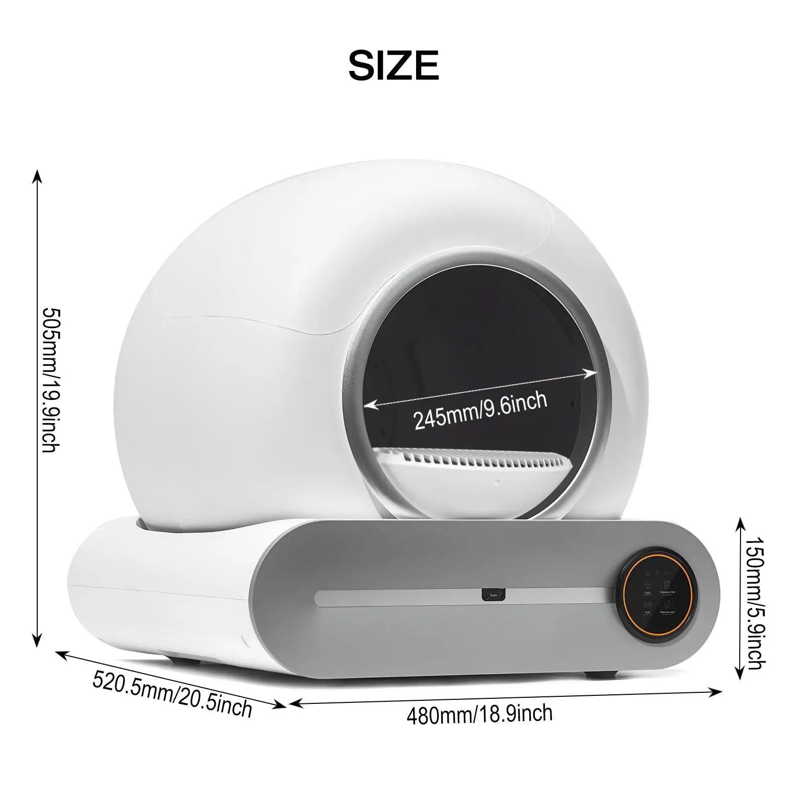 Self-Cleaning Cat Litter Box – Auto Scooping, Odor Removal, WiFi App Control | 65L Capacity Next Gen Luxe Solutions