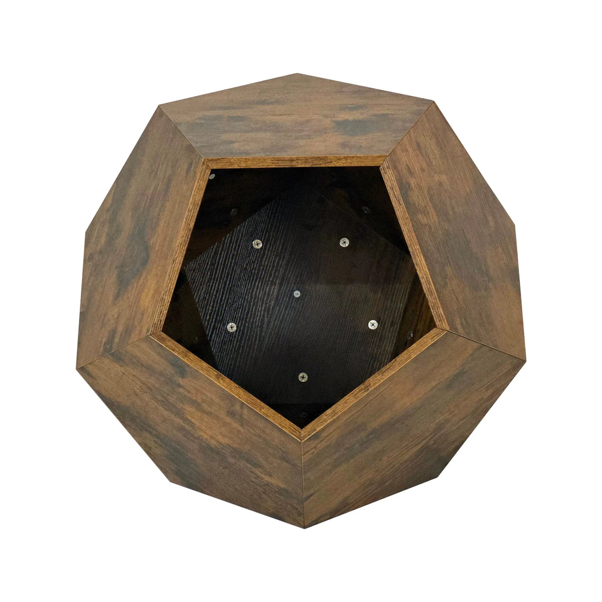 25.98" Modern Pet Furniture Cat Kennel & Side Table – MDF Multi-Purpose, Antique Wood Next Gen Luxe Solutions