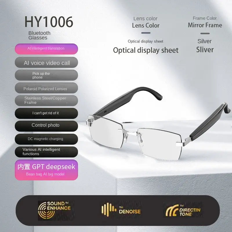 Bluetooth Smart AI Sunglasses Multi functional Real time Translation Headphones Call Listening to Music Next Gen Luxe Solutions