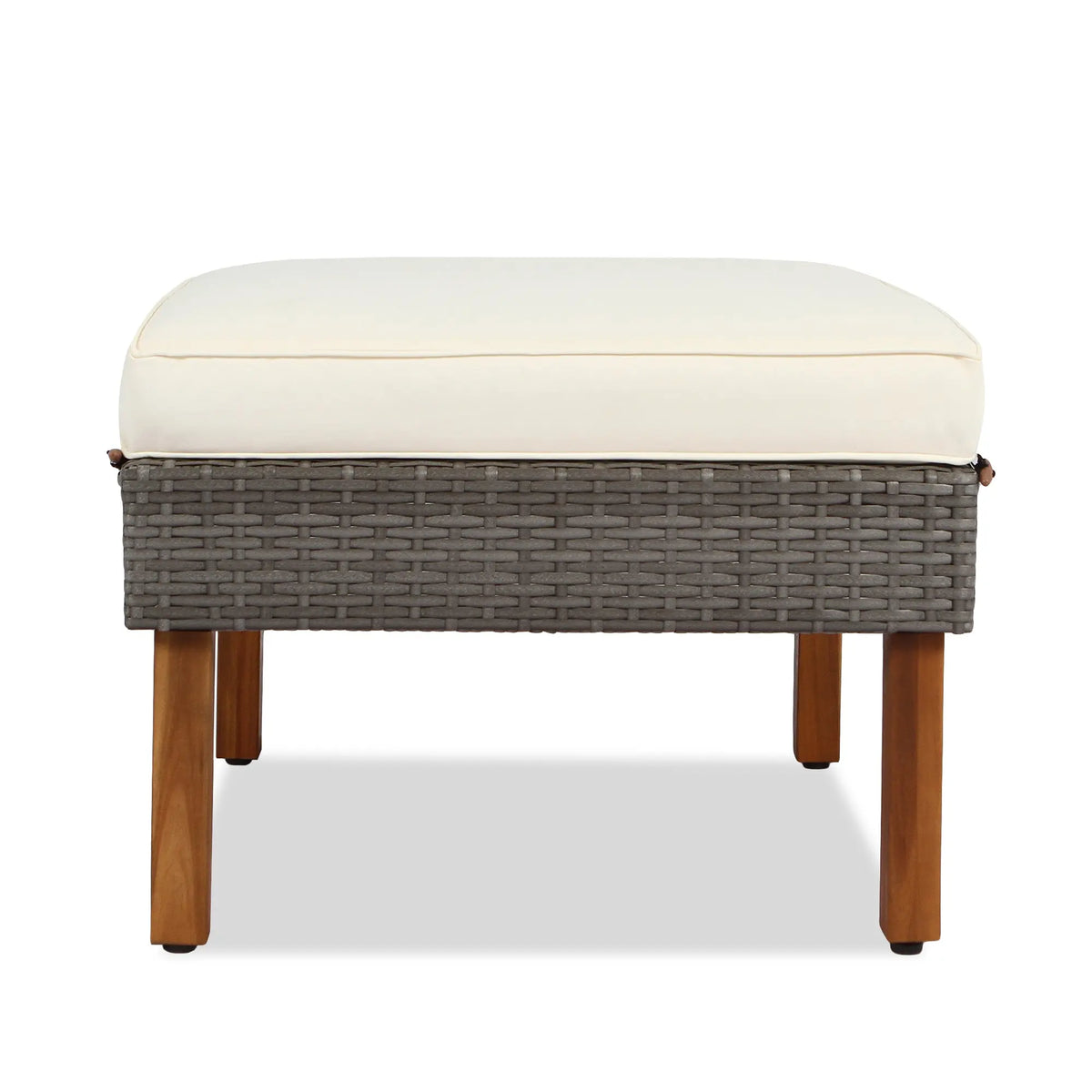 9-Piece Outdoor PE Rattan Patio Furniture Set | Acacia Wood Legs & Tabletop, Sectional Sofa with Coffee Table, Washable Cushions – Beige Next Gen Luxe Solutions