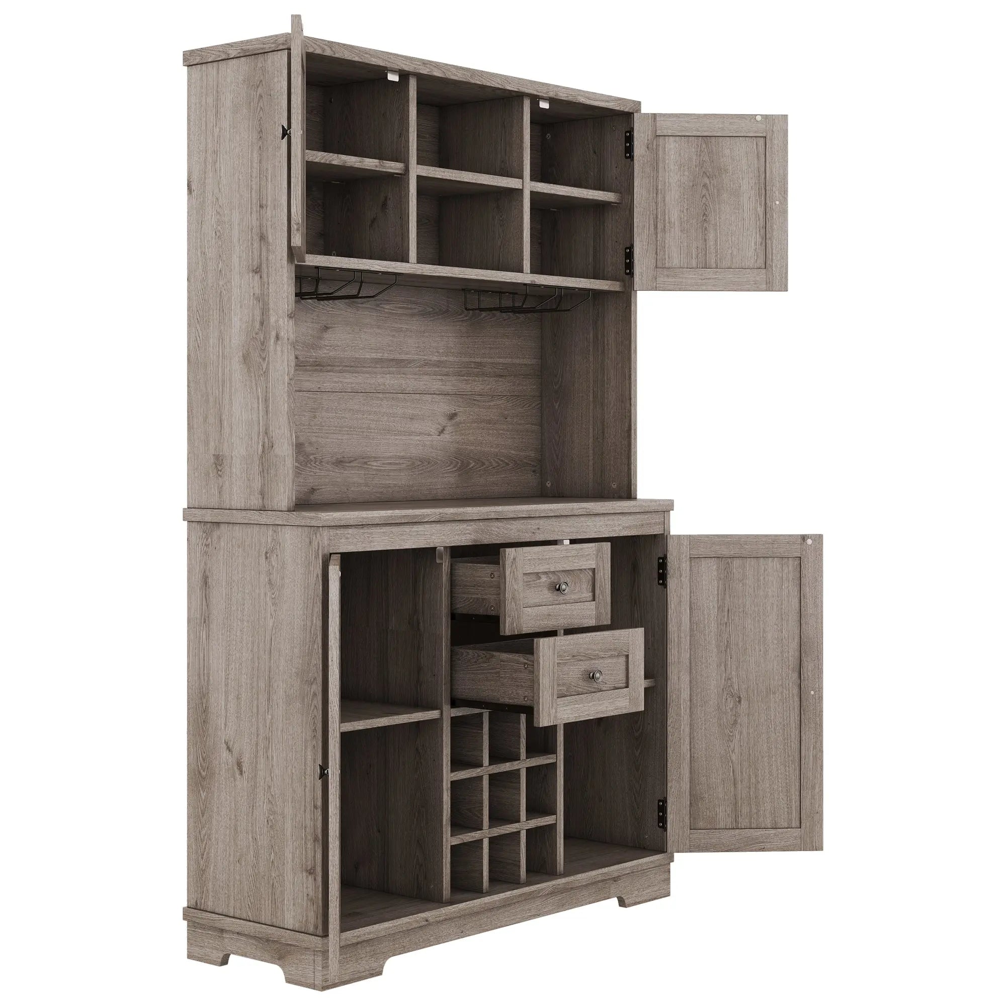 Coffee bar cabinets, kitchen cabinets with storage rooms, farmhouse wine cabinets with drawer racks and cabinets, dining cabinet Next Gen Luxe Solutions