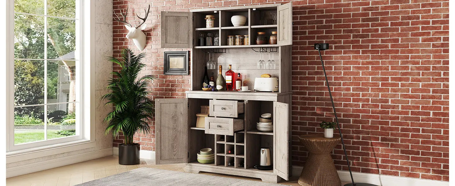 Coffee bar cabinets, kitchen cabinets with storage rooms, farmhouse wine cabinets with drawer racks and cabinets, dining cabinet Next Gen Luxe Solutions