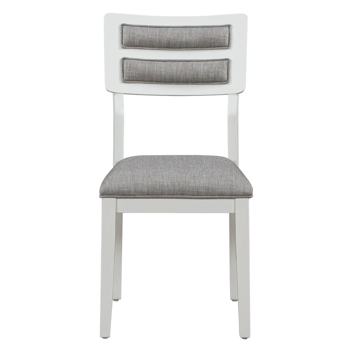 TREXM 6-Piece Classic Dining Set – Table, 4 Upholstered Chairs & Bench (White+Gray) Next Gen Luxe Solutions