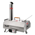 Stainless Steel Pizza Oven Outdoor 12" Automatic Rotatable Pizza Ovens Portable Wood Fired Pizza Oven Pizza Maker with Timer Next Gen Luxe Solutions