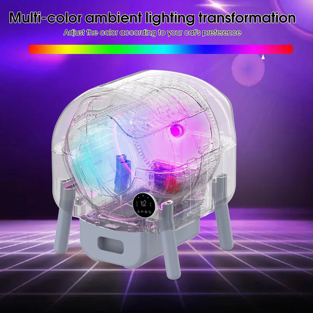 Automatic Smart Cat Litter Box, Large Capacity Self-Cleaning Litter Box with Infrared/Gravity/Ambient Light Function(Model B) Next Gen Luxe Solutions