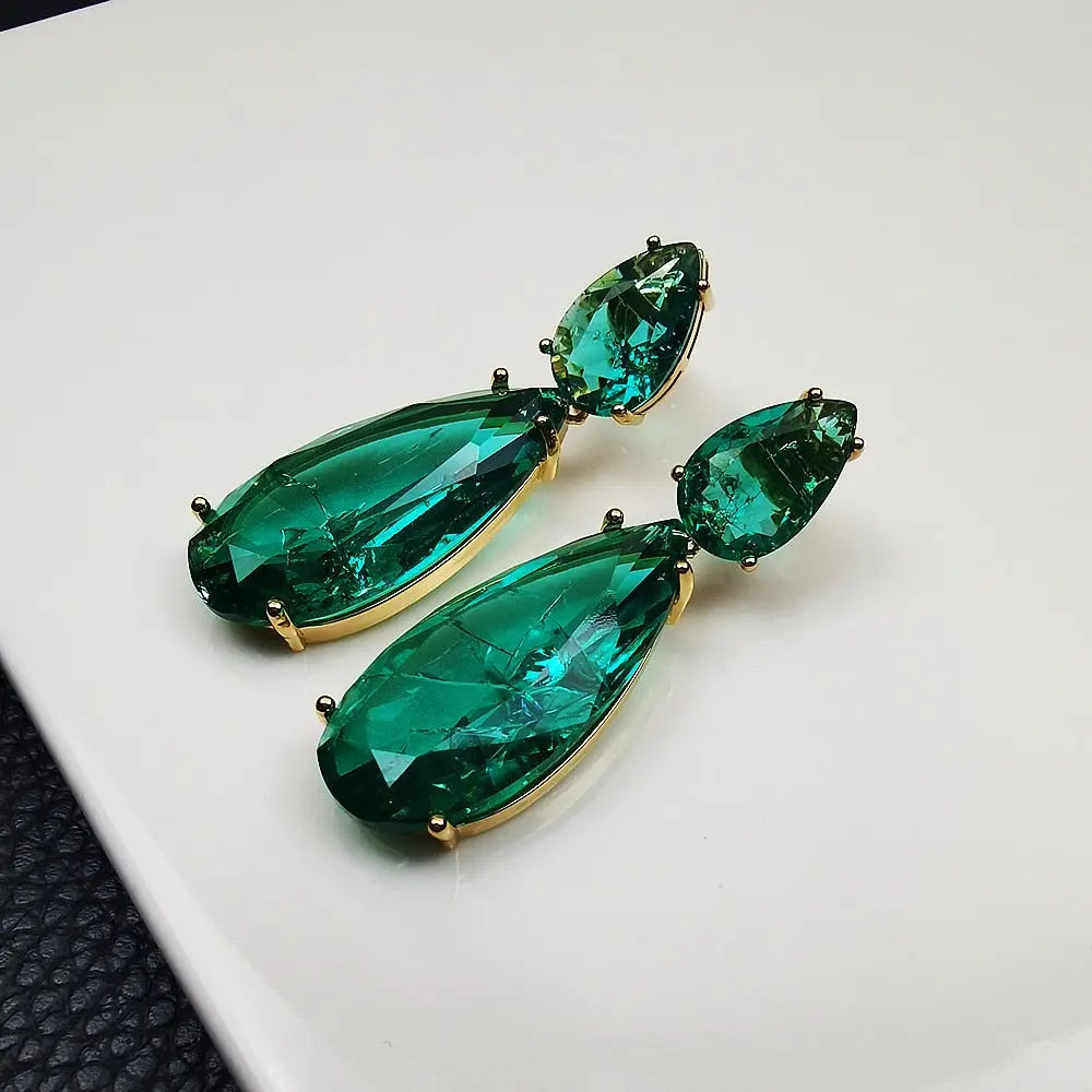 Vintage Ice Flower Zircon Drop Earrings Next Gen Luxe Solutions