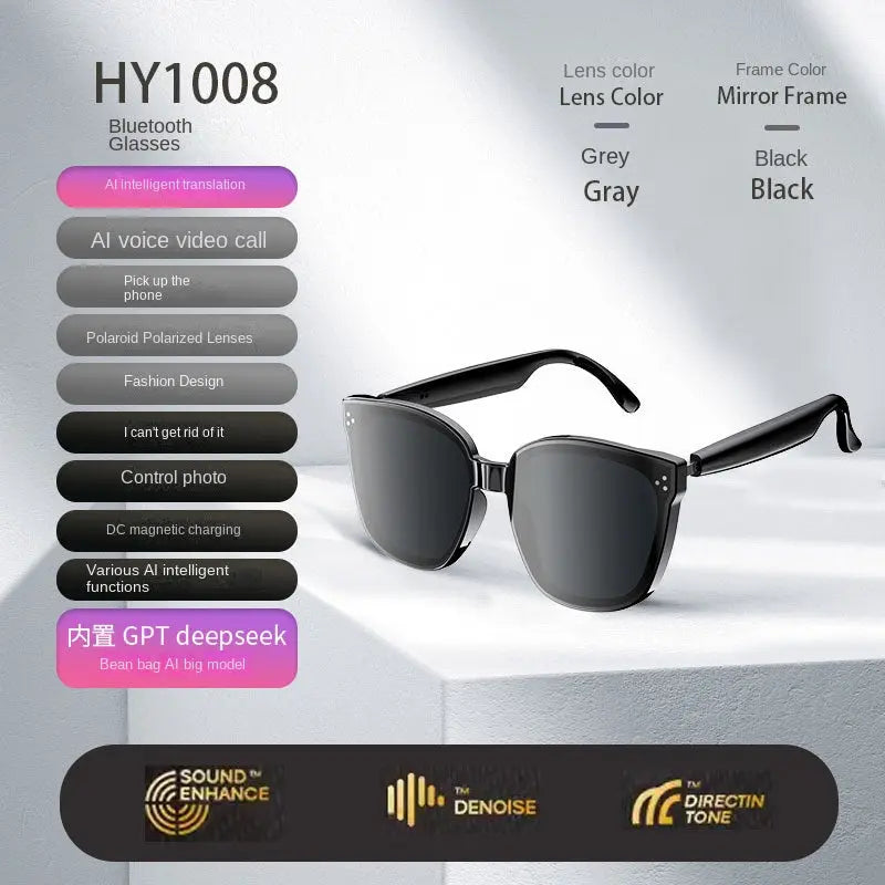 Bluetooth Smart AI Sunglasses Multi functional Real time Translation Headphones Call Listening to Music Next Gen Luxe Solutions