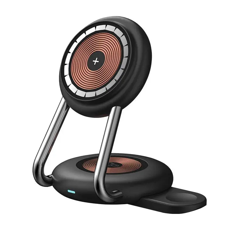 3-in-1 Magnetic Wireless Charging Stand | 15W Fast Charge for iPhone, Apple Watch & Samsung Next Gen Luxe Solutions