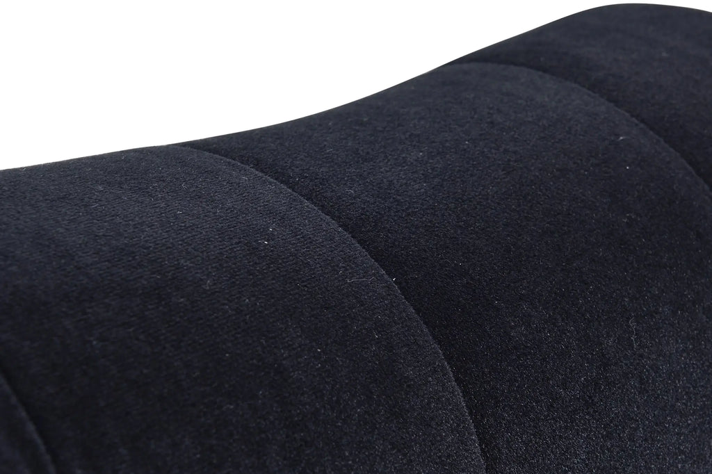 58 Inch Velvet Lounge Chair Button Tufted Right Arm Chaise with Nailhead Decoration Next Gen Luxe Solutions