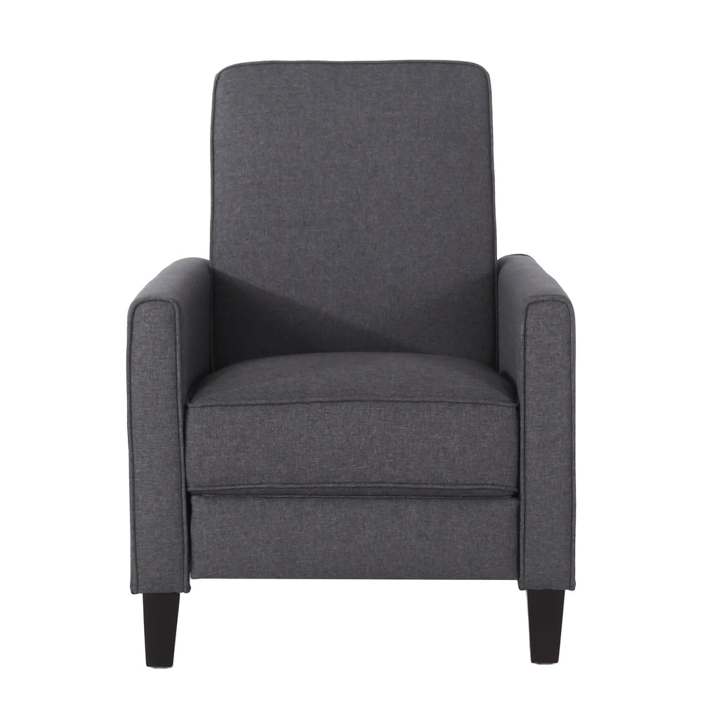 Smoke Fabric Push-Back Chair – Elegant Accent Chair for Home Décor Next Gen Luxe Solutions