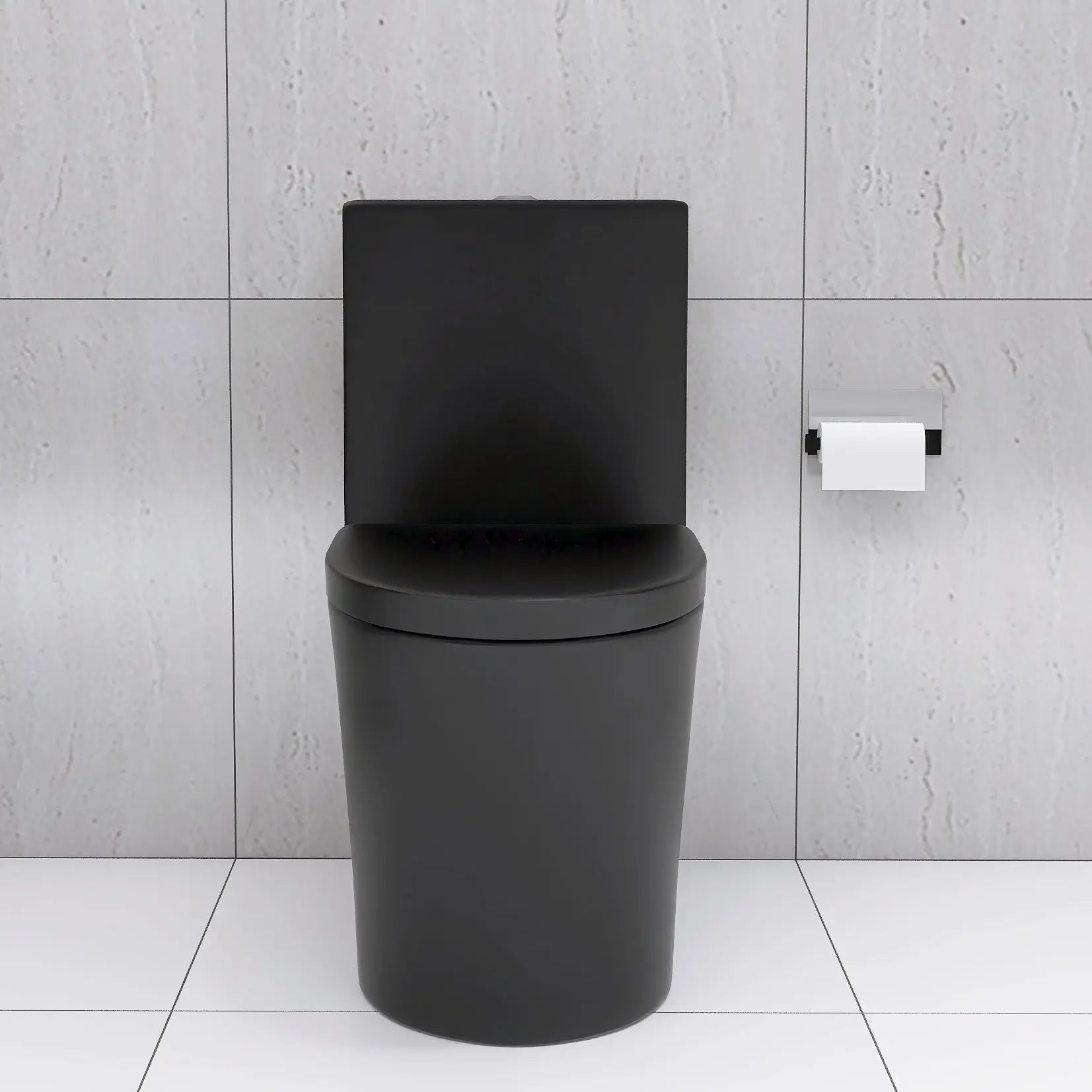 Matte Black Elongated One Piece Toilet Dual Flush 1.1/1.6 GPF Water Saving Map 1000g Next Gen Luxe Solutions