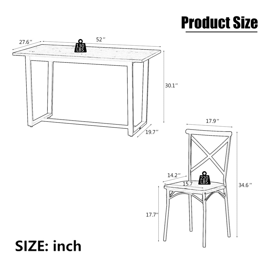 7-Piece Dining Set – Kitchen Table & Chair Set for Breakfast Nook, Living Room & Everyday Occasions Next Gen Luxe Solutions