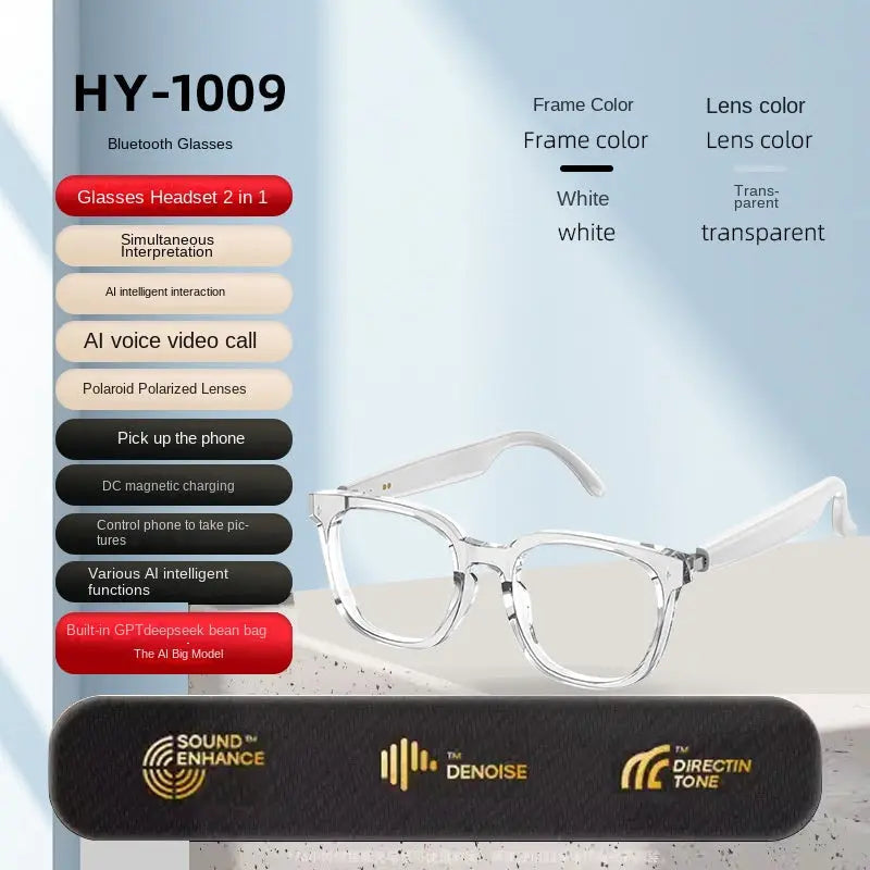 Bluetooth Smart AI Sunglasses Multi functional Real time Translation Headphones Call Listening to Music Next Gen Luxe Solutions