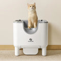 Smart Cat Litter Box – Extra Large Fully Automatic Self-Cleaning Open-Style Cat Toilet Next Gen Luxe Solutions