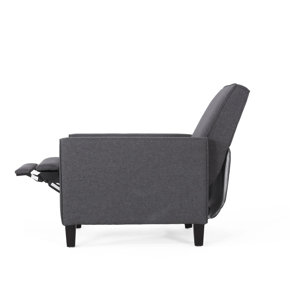 Smoke Fabric Push-Back Chair – Elegant Accent Chair for Home Décor Next Gen Luxe Solutions