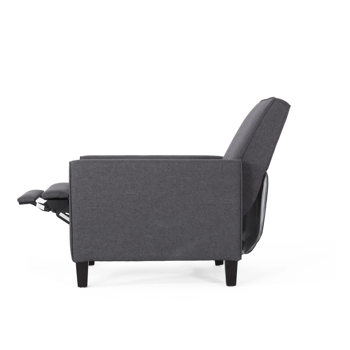 Smoke Fabric Push-Back Chair – Elegant Accent Chair for Home Décor Next Gen Luxe Solutions