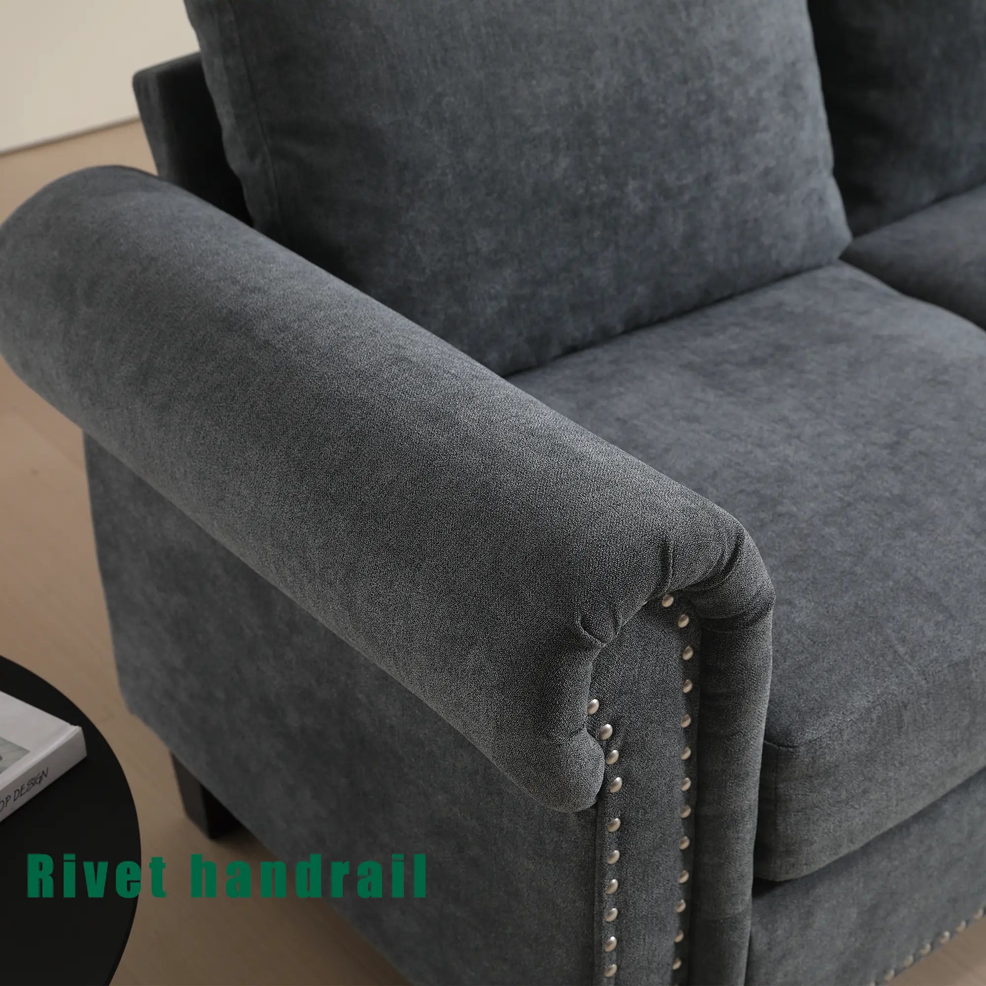 Convertible L-Shaped Sectional Sofa with Storage | 4-Seat Modern Linen Fabric Couch in Gray Next Gen Luxe Solutions