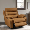 Liyasi Dual OKIN Motor Power Swivel Rocker Recliner Chair | 240° Swivel, Infinite Position, Power Headrest, USB Charging, 330 lb – Yellow Brown Next Gen Luxe Solutions