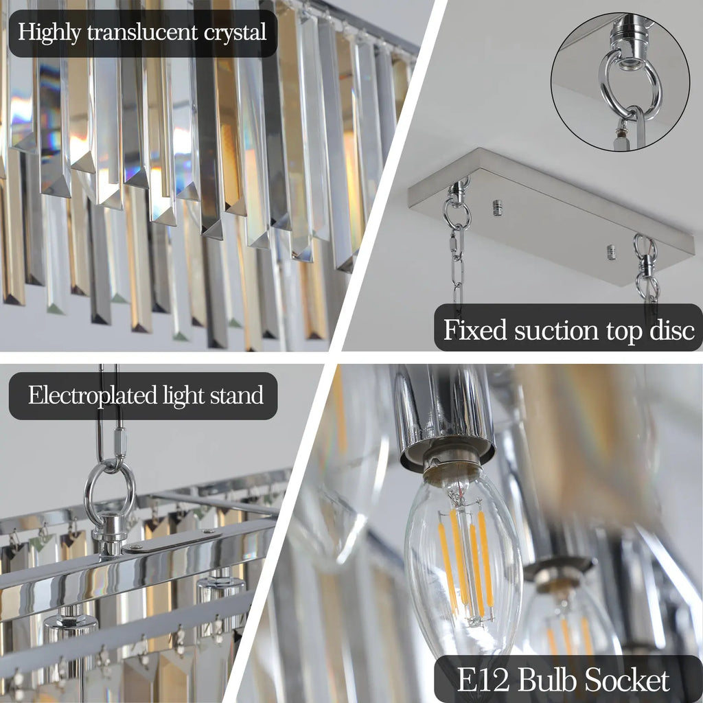 Modern Oval Crystal Ceiling Chandelier – Luxury Home Décor Light Fixture Next Gen Luxe Solutions